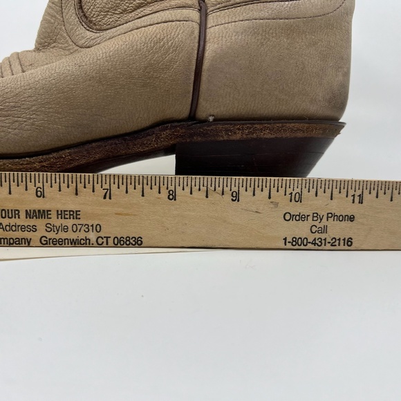 Vintage Woman's Justin Buckskin Cowboy Boots 7 1/2M - Picture 15 of 16